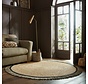 Rond Jute vloerkleed - Kahana Naturel/Zwart