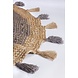 Rond Jute vloerkleed - Istanbul Naturel/Grijs