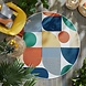 Rond Buitenkleed - Geo Fusion Kleurrijk Rond Buitenkleed - Geo Fusion Kleurrijk