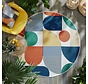 Rond Buitenkleed - Geo Fusion Kleurrijk