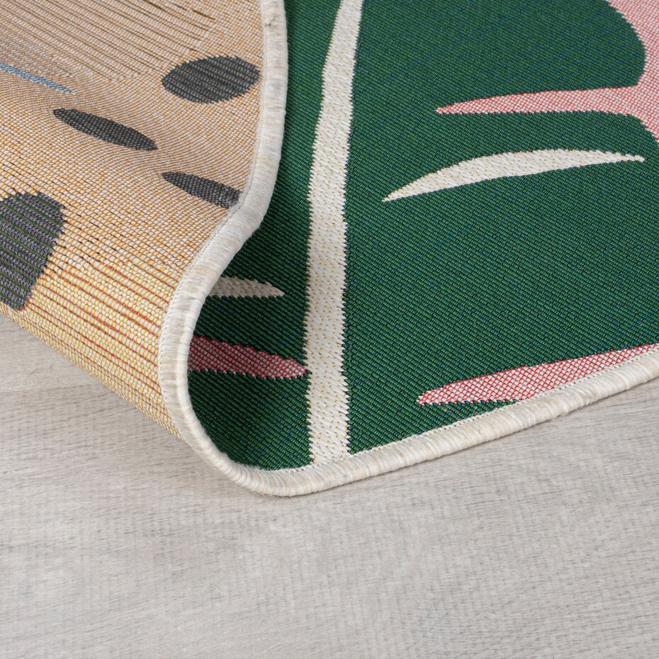 Rond Buitenkleed - Hawaii Leaf Kleurrijk