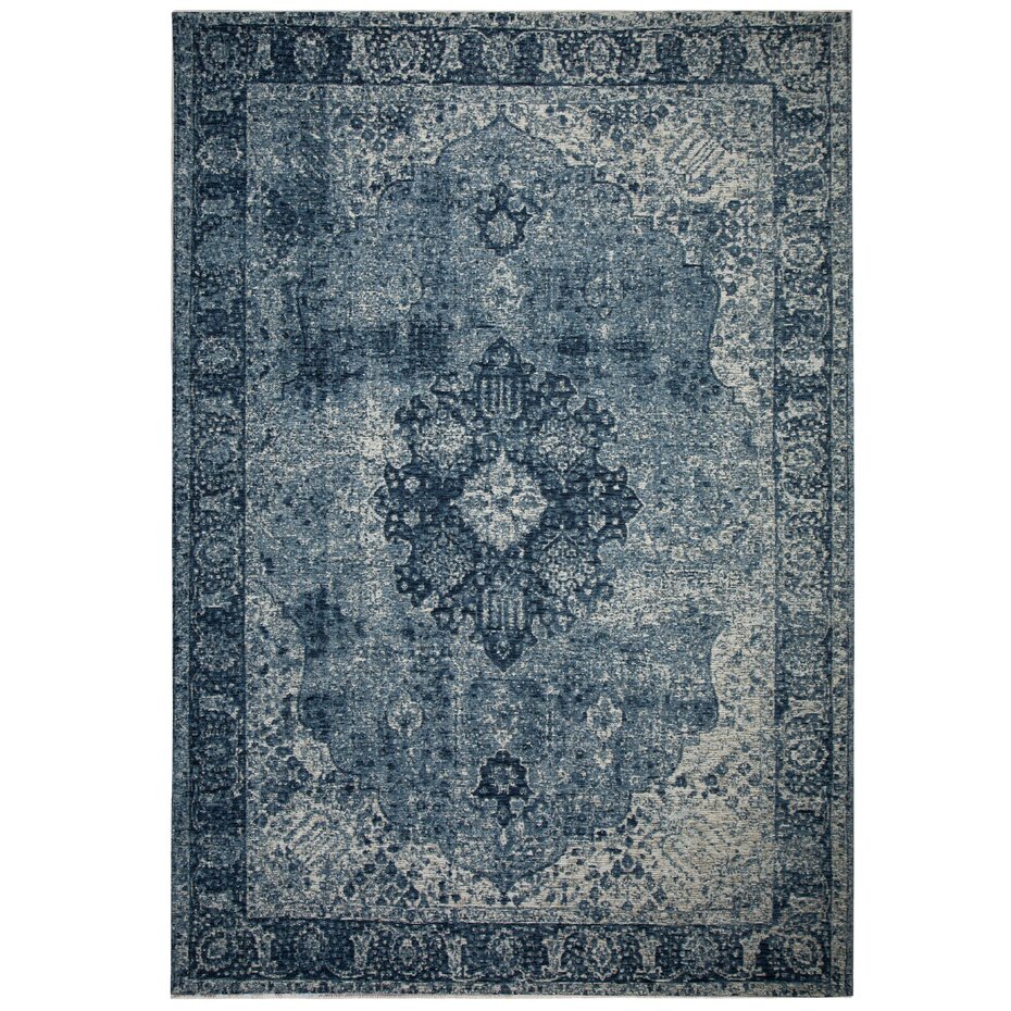 Vintage vloerkleed - Antique Traditioneel Blauw Vintage vloerkleed - Antique Traditioneel Blauw
