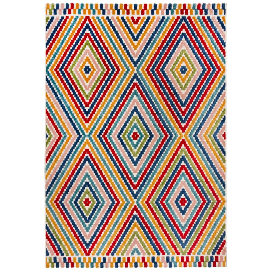 Modern Binnen- En Buitenkleed - Bay Diamond Kleurrijk