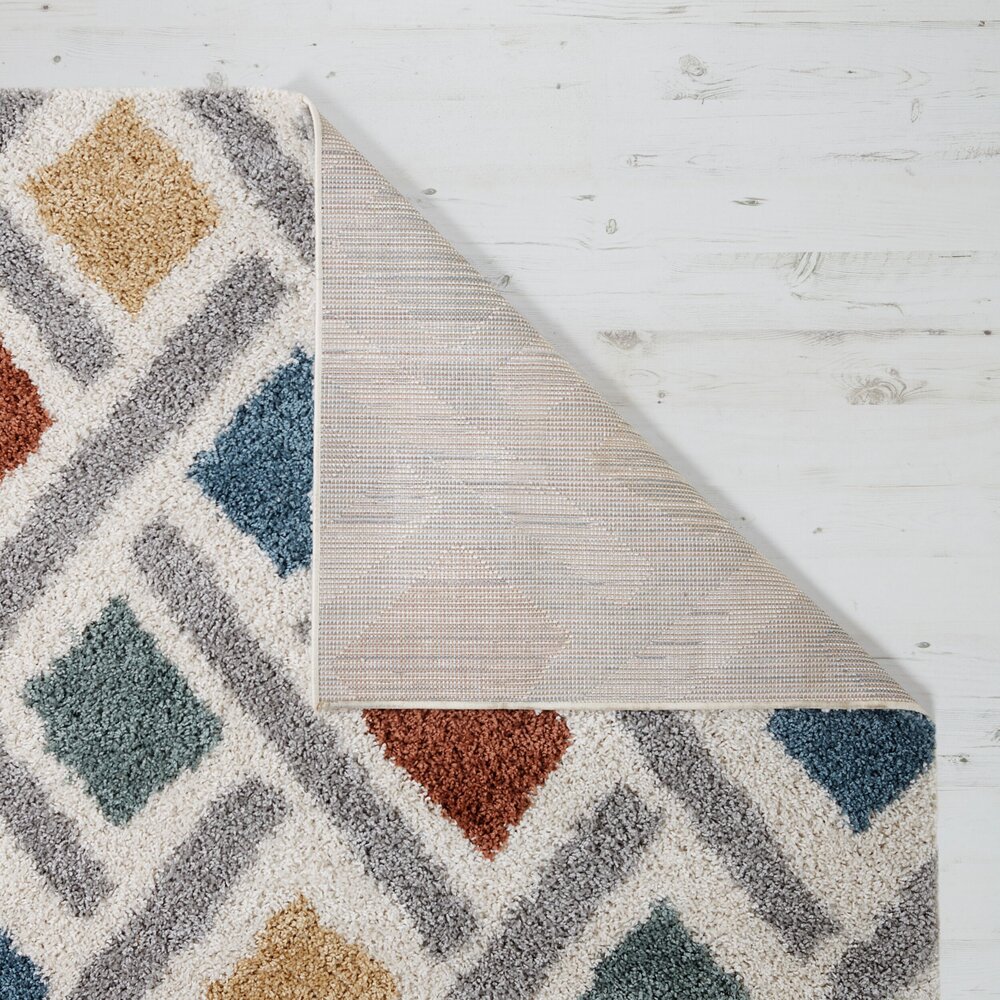 Hoogpolig vloerkleed - Sketch Meerkleurig Hoogpolig vloerkleed - Sketch Meerkleurig