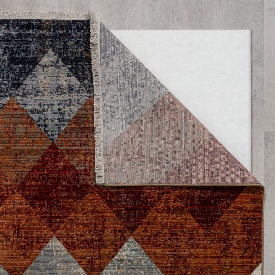 Modern vloerkleed - Bradley Geo Rood Modern vloerkleed - Bradley Geo Rood