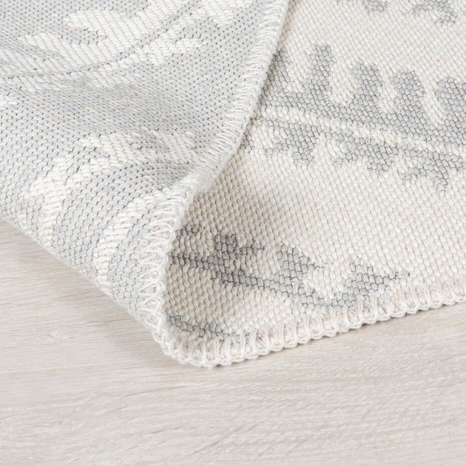 Geometrisch vloerkleed - Alix Gerecycled Grijs