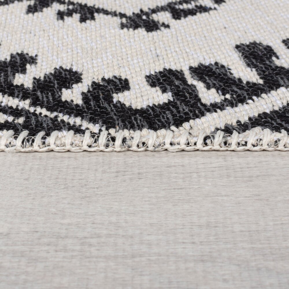 Geometrisch vloerkleed - Alix Gerecycled Grijs