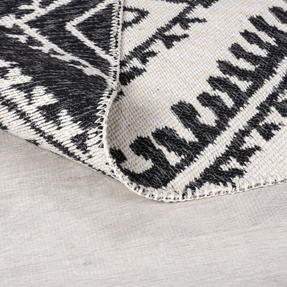 Geometrisch vloerkleed - Alix Gerecycled Grijs