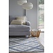 Geometrisch vloerkleed - Alix Gerecycled Blauw Geometrisch vloerkleed - Alix Gerecycled Blauw