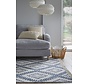 Geometrisch vloerkleed - Alix Gerecycled Blauw