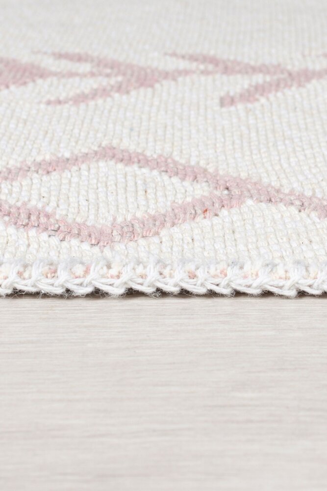 Geometrisch vloerkleed - Edie Gerecycled Roze Geometrisch vloerkleed - Edie Gerecycled Roze