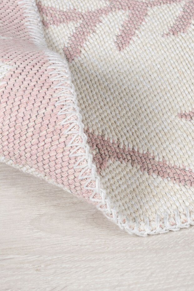 Geometrisch vloerkleed - Edie Gerecycled Roze Geometrisch vloerkleed - Edie Gerecycled Roze