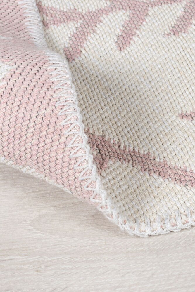 Geometrisch vloerkleed - Edie Gerecycled Roze Geometrisch vloerkleed - Edie Gerecycled Roze