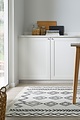 Geometrisch vloerkleed - Edie Gerecycled Zwart/Wit