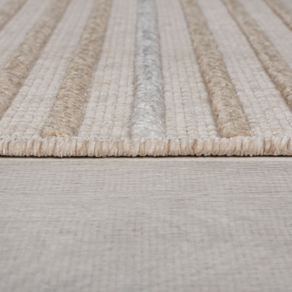 Wasbaar vloerkleed - Elton Beige Wasbaar vloerkleed - Elton Beige