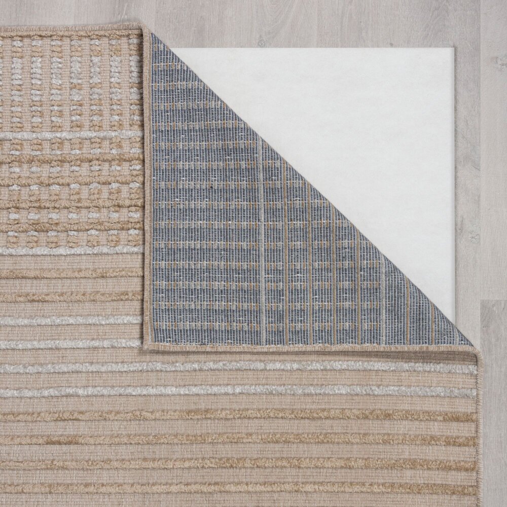 Wasbaar vloerkleed - Elton Beige Wasbaar vloerkleed - Elton Beige