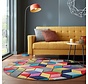 Rond Kleurrijk vloerkleed - Dynamic Multi
