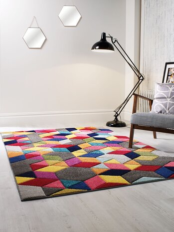 Kleurrijk vloerkleed - Dynamic Multi