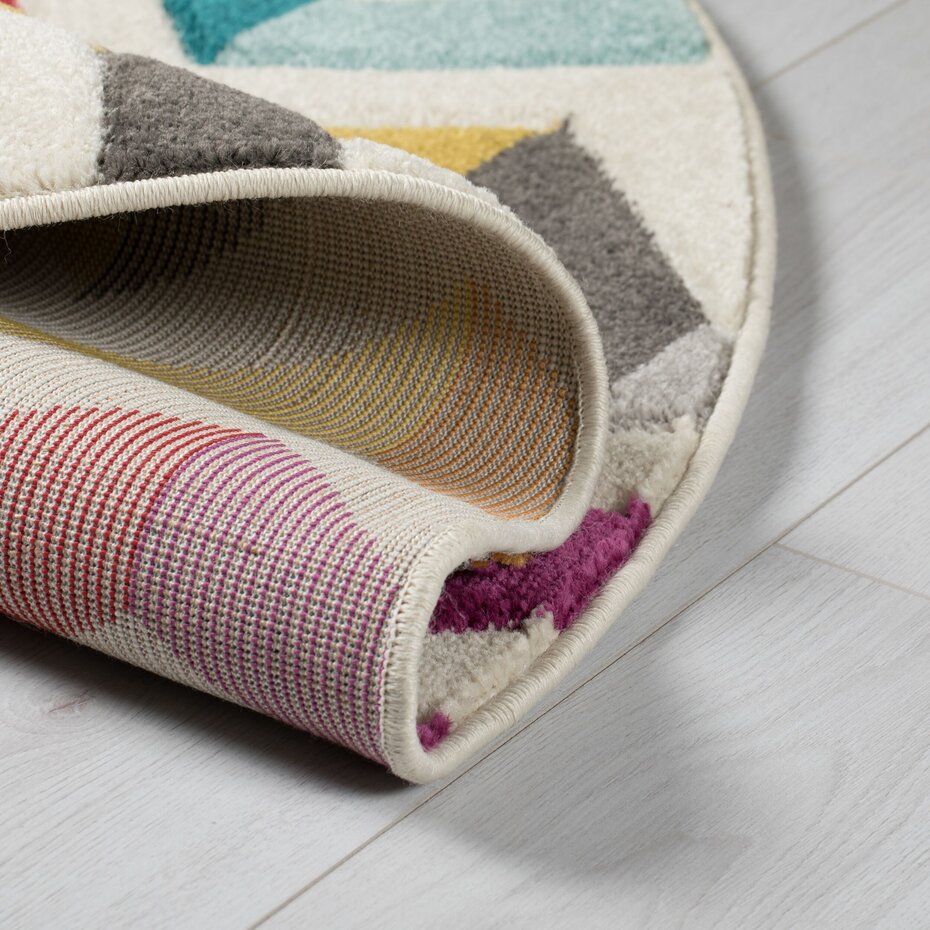 Rond Modern vloerkleed - Bolero Kleurrijk