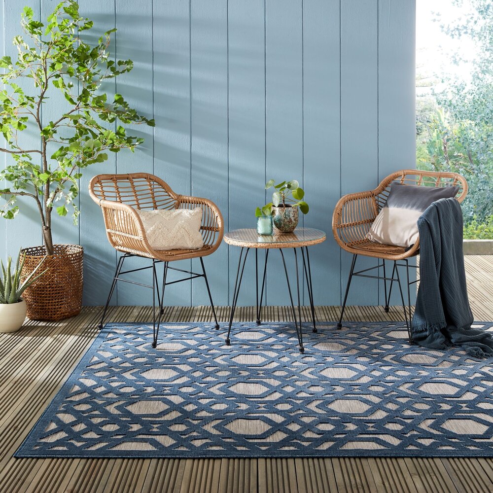 Flycarpets MODERN BUITENKLEED - ORO BLAUW