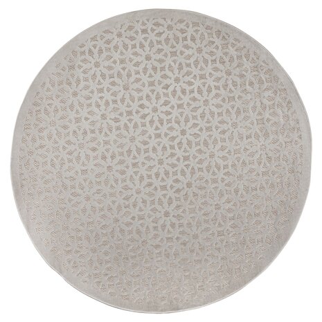 Rond Modern Buitenkleed - Argento Grijs Ã˜160Cm