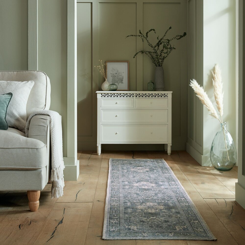 Vintage Loper - Windsor Traditioneel Groen Vintage Loper - Windsor Traditioneel Groen