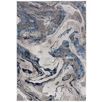 Flycarpets MODERN VLOERKLEED - MARBLED GRIJS/NAVY