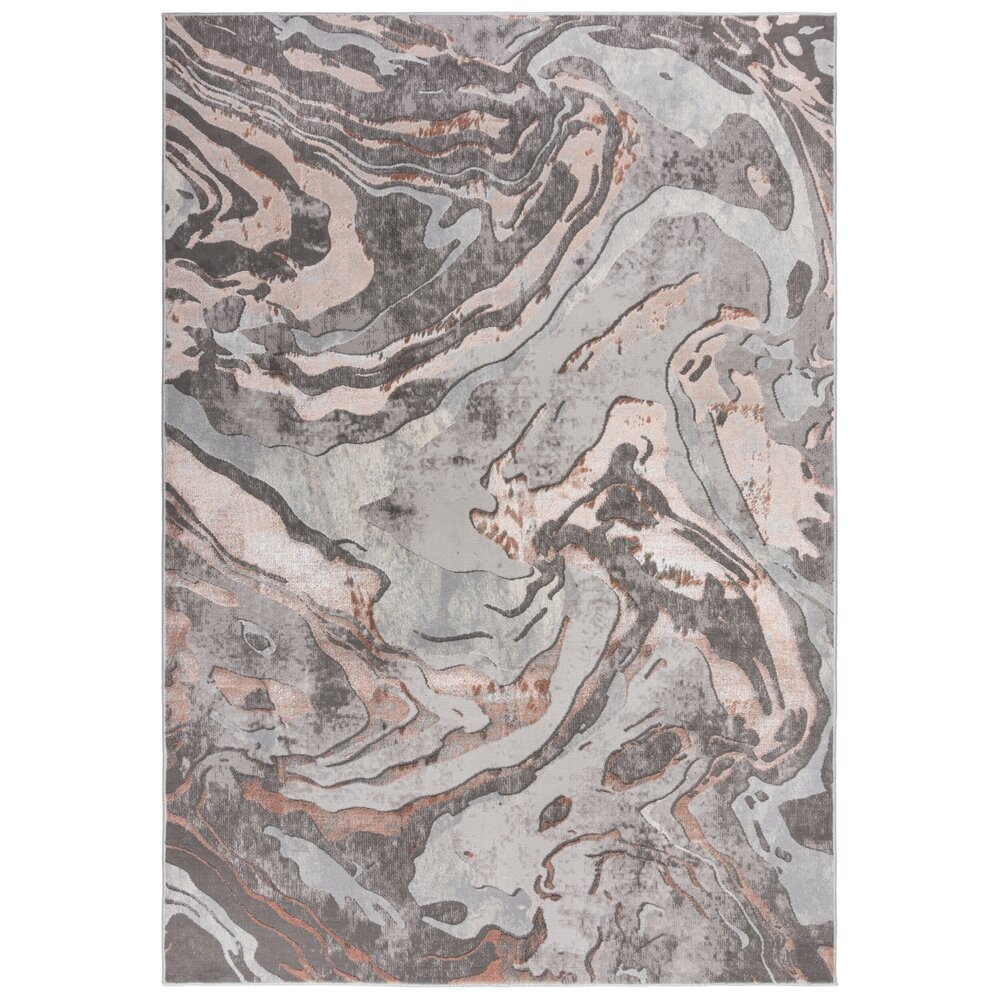 Modern vloerkleed - Marbled Grijs/Roze Modern vloerkleed - Marbled Grijs/Roze