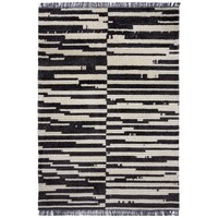 Flycarpets BERBER VLOERKLEED - LINA  ZWART / WIT