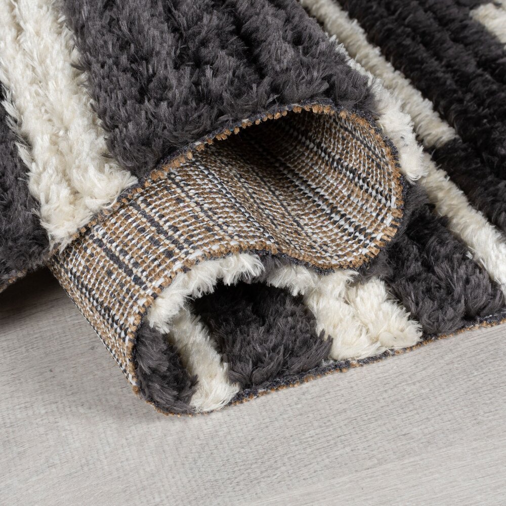 Berber vloerkleed - Lina Zwart / Wit