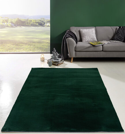 Comfy Vicenza vloerkleed - Zacht Hoogpolig - Groen