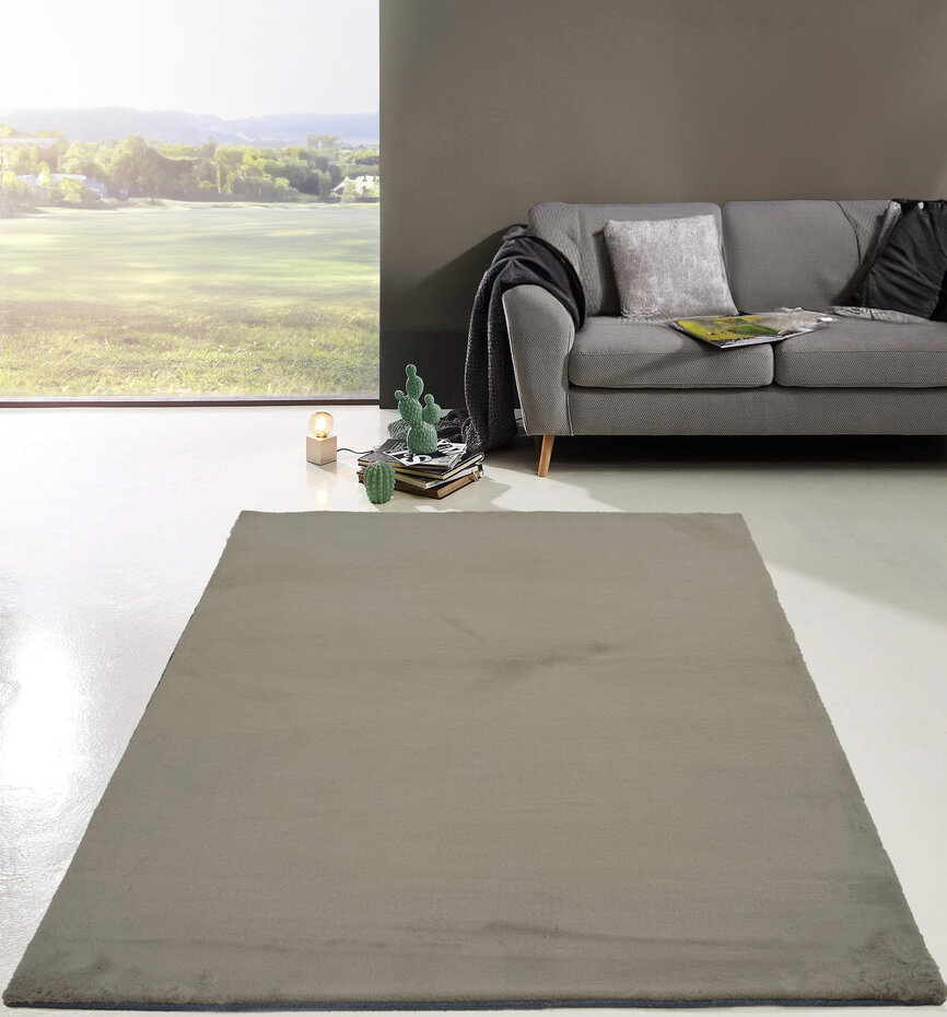 Comfy Vicenza vloerkleed - Zacht Hoogpolig - Taupe