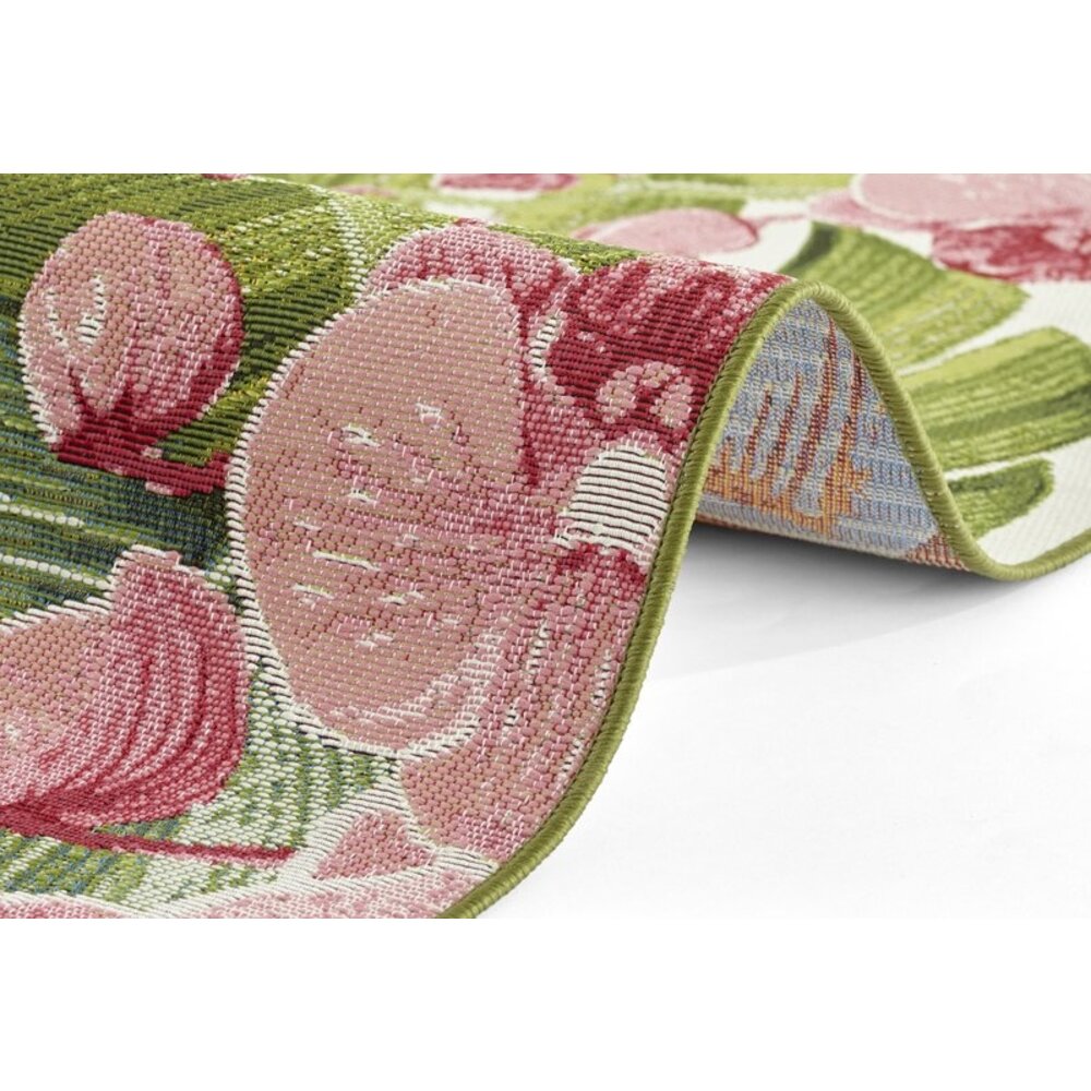 Flycarpets BINNEN- EN BUITENKLEED - TROPICAL FLAMINGO MULTICOLOR