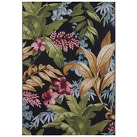 Flycarpets BINNEN- EN BUITENKLEED - TROPICAL FLOWERS & LEAVES MULTICOLOR