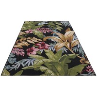 Flycarpets BINNEN- EN BUITENKLEED - TROPICAL FLOWERS & LEAVES MULTICOLOR