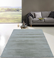 Comfy Vicenza vloerkleed - Zacht Hoogpolig - Zilver / Naturel