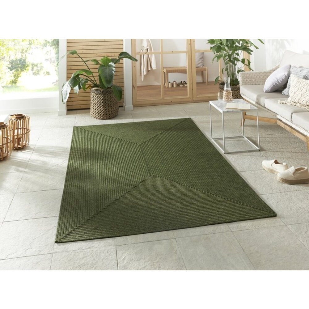 flycarpets BINNEN- EN BUITENKLEED - TRENZADO GROEN