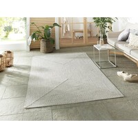 flycarpets BINNEN- EN BUITENKLEED - TRENZADO WIT/GRIJS