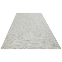 flycarpets BINNEN- EN BUITENKLEED - TRENZADO WIT/GRIJS