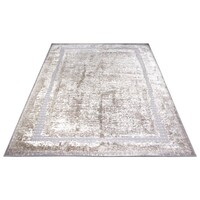 flycarpets VINTAGE VLOERKLEED - SHINE ABSTRACT GRIJS/BEIGE