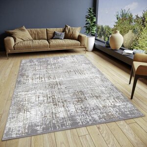 flycarpets VINTAGE VLOERKLEED - SHINE ABSTRACT CRÈME/GRIJS