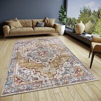 flycarpets KLASSIEK VINTAGE VLOERKLEED - STROZZI ROOD/MULTI