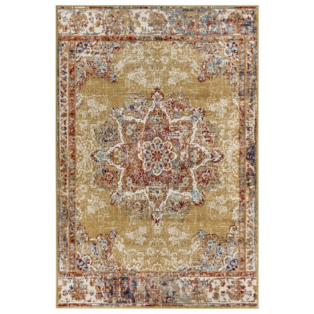 flycarpets VINTAGE VLOERKLEED - MADERNO GEEL / MULTI