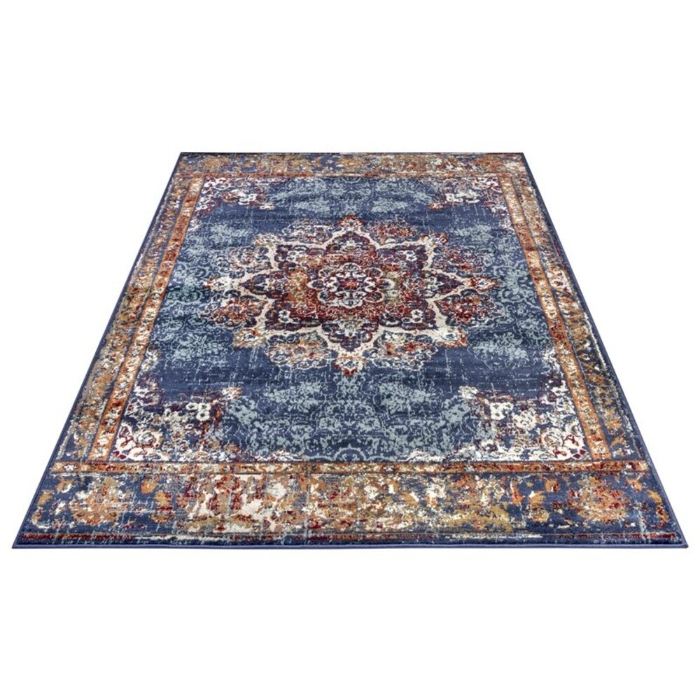 flycarpets VINTAGE VLOERKLEED - MADERNO BLAUW / MULTI