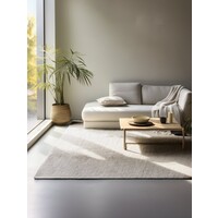 HH JUTE WOL KATOEN VLOERKLEED - DHAKA NATUREL/CREME