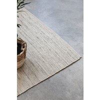 HH JUTE WOL KATOEN VLOERKLEED - DHAKA NATUREL/CREME