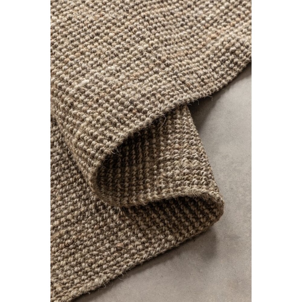 HH HANDGEWEVEN JUTE VLOERKLEED - BOUCLÉ JAIPUR TAUPE