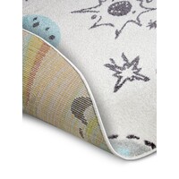 HH ROND KINDERVLOERKLEED - ADVENTURES RUIMTE CRÈME/MULTI