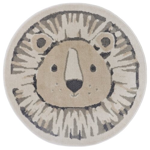 ROND KINDERVLOERKLEED - ADVENTURES LEEUW BEIGE/GRIJS