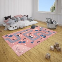 HH KINDERVLOERKLEED - DESIGN KIDS STRAAT ROZE